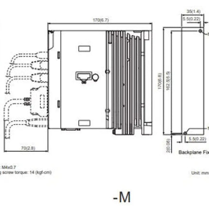 Delta ASD-A3-0421-M A3 Servo Sürücü 1 faz 220VAC 400W Pulse/CANopen