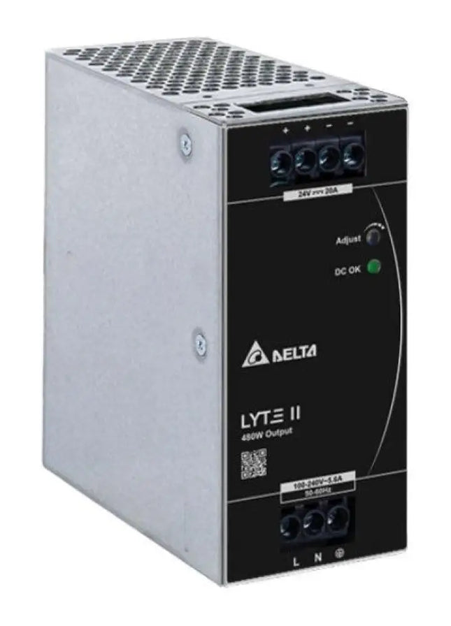 Delta DRL-24V480W1EN – 24V DC 480W 20A Alüminyum Kasa Güç Kaynağı