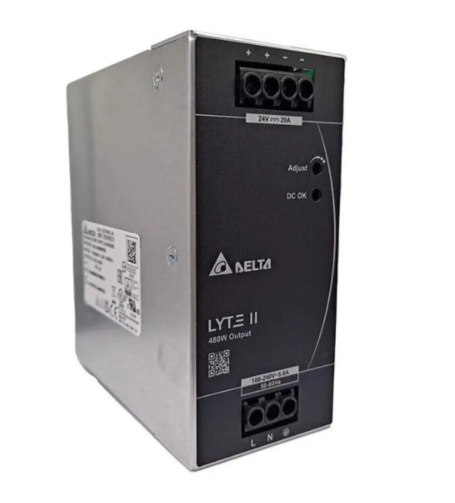 Delta DRL-24V480W1EN – 24V DC 480W 20A Alüminyum Kasa Güç Kaynağı