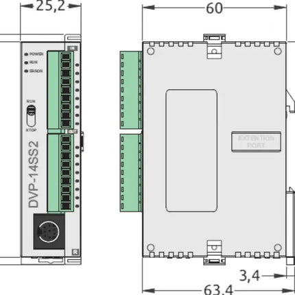 Delta DVP14SS211R – DVP-SS2 Serisi Kompakt PLC