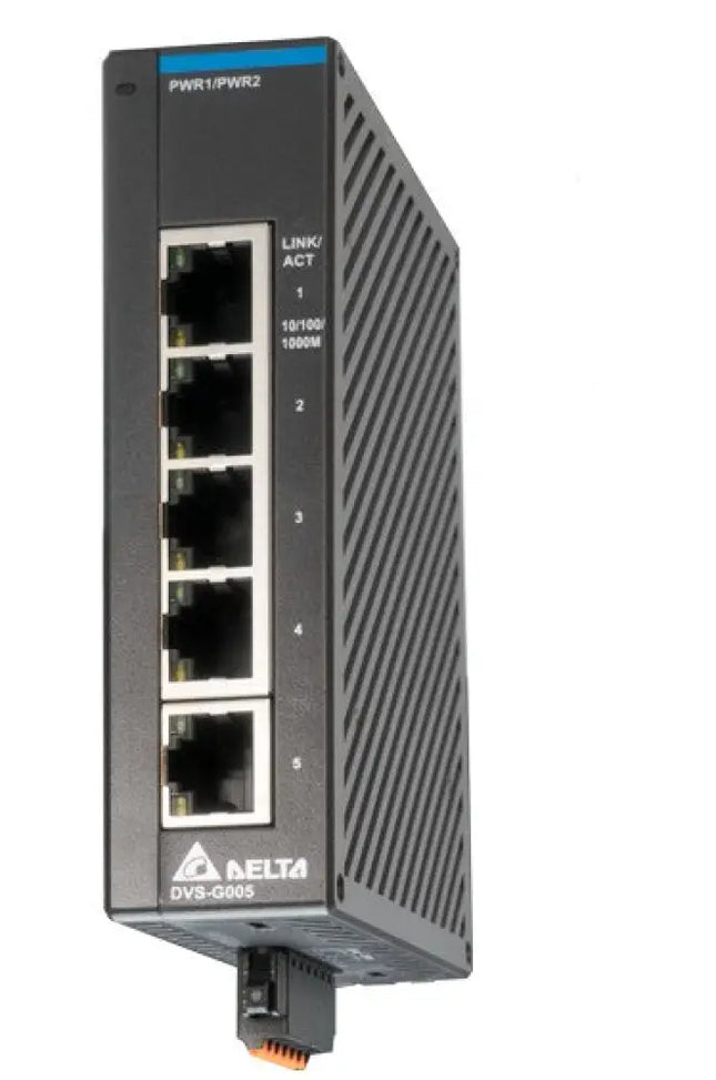 Delta DVS-G005I00C 5 Port Gigabit Endüstriyel Unmanaged Ethernet Switch