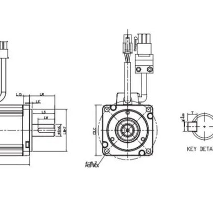 DELTA ECMA-C10807RS - 750W Servo Motor