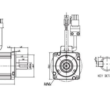 DELTA ECMA-C10807SS – 750W Frenli Servo Motor