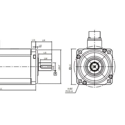 DELTA ECMA-E11310RS - 1kW Servo Motor