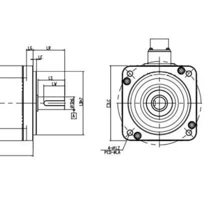 DELTA ECMA-E21310SS – 1kW Frenli Servo Motor