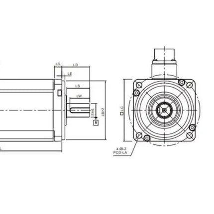 DELTA ECMA-K11320RS – 2kW Servo Motor | 9,55Nm – 2000 RPM – Artımsal Enkoder