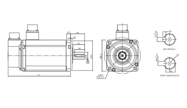 DELTA ECMA-K11320RS – 2kW Servo Motor | 9,55Nm – 2000 RPM – Artımsal Enkoder