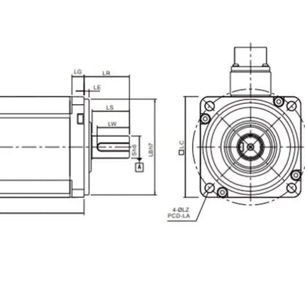 DELTA ECMA-K11320SS - 2kW Frenli Servo Motor