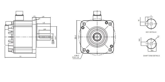 DELTA - ECMA-L11855R3 - 5,5kW SEVO MOTOR 35Nm 1500rpm ARTIMSAL