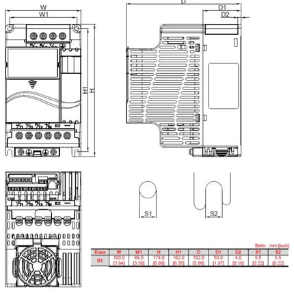 DELTA VFD007E43T – VFD-E 0,75 kW Hız Kontrol Cihazı