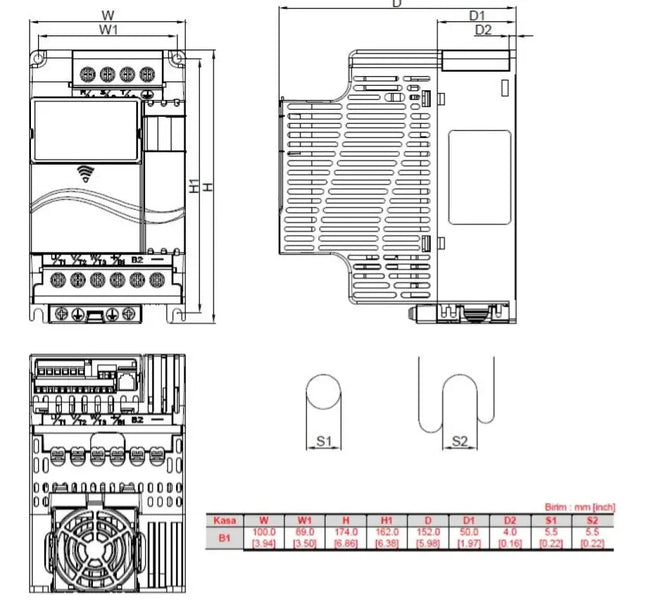DELTA VFD007E43T – VFD-E 0,75 kW Hız Kontrol Cihazı