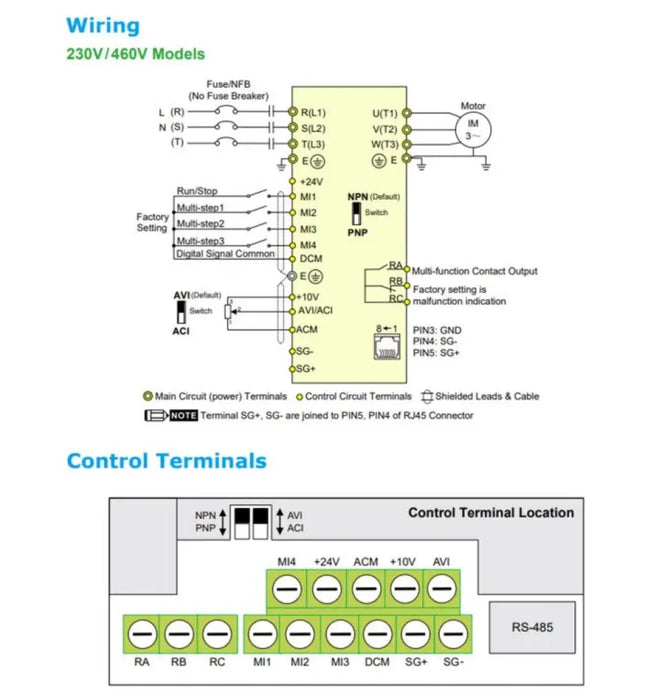 DELTA VFD007EL43W-1 – 0,75kW Hız Kontrol Cihazı