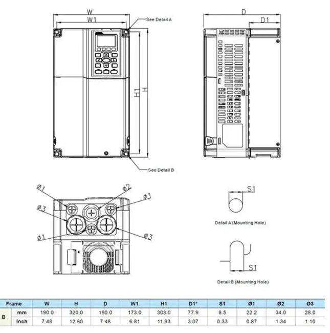DELTA VFD150C43A-21 – C2000 PLUS Serisi 15kW Hız Kontrol Cihazı