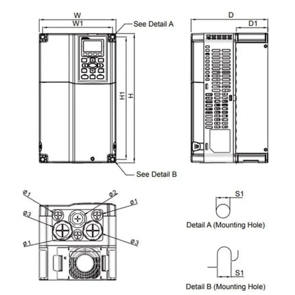 DELTA - VFD150CP4EB-21 - CP2000 15kW HIZ KONTROL