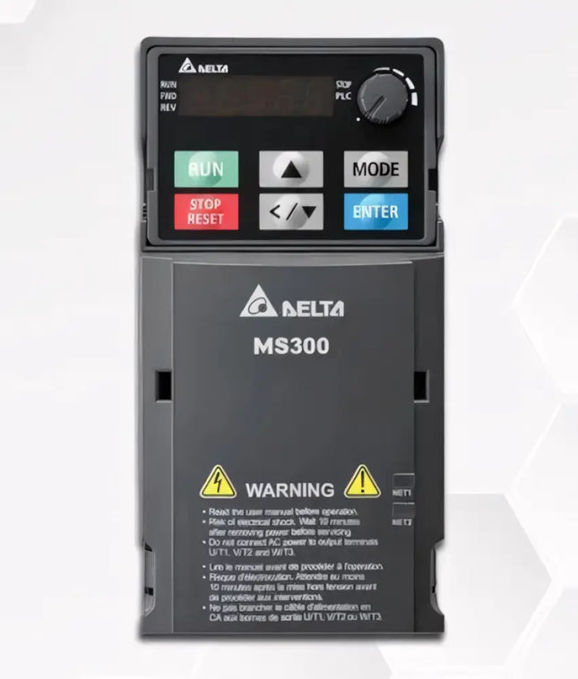Delta VFD2A7MS43AFSAA – MS‑300 Serisi 0,75 kW (1 HP) 460 V 3 Faz VFD