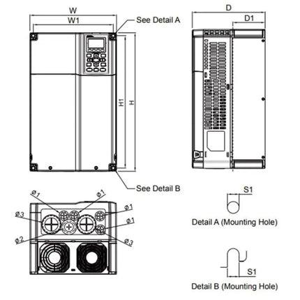 DELTA - VFD300CP4EB-21 | CP2000 Serisi 30kW Hız Kontrol Cihazı