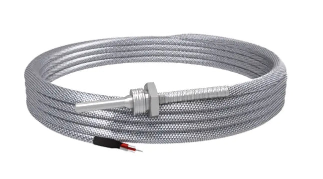 EMKO PT100 Termokupl Kablolu Sensör | Çap 6 mm Boy 10 cm 2 m Kablo Rekorlu