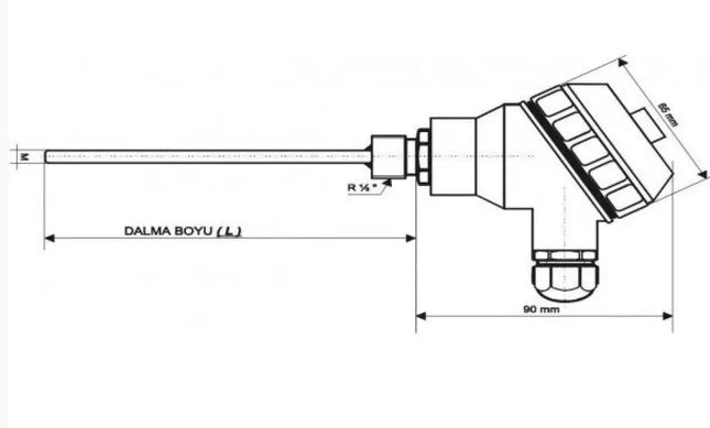Emko RTKR-M08-L150.2 – Kafalı Termokupl Sensör