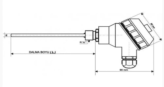 Emko RTKR-M08-L200.1 – Kafalı Termokupl Sensör